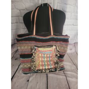 Stephanie Nicole New York Large Boho Beaded Tote Bag